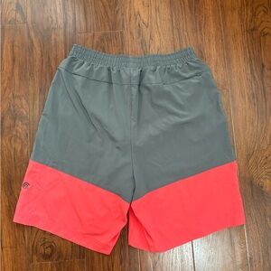 C9 by Champion Red and Gray Swim Trunks Lightweight Performance